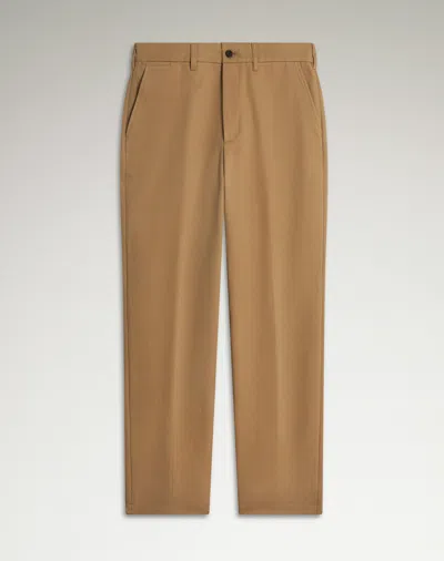 DUNHILL COTTON TWILL FLAT FRONT CHINOS