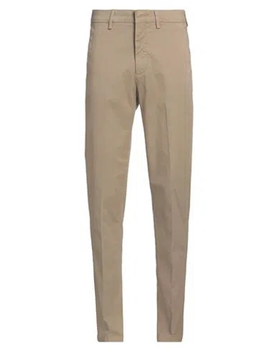 DUNHILL DUNHILL MAN PANTS BEIGE SIZE 42 COTTON, ELASTANE