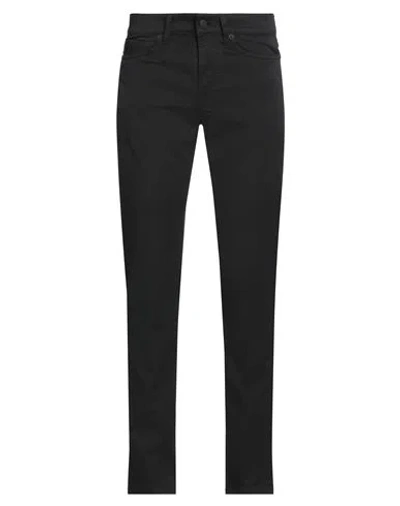 DUNHILL DUNHILL MAN PANTS BLACK SIZE 32 COTTON, ELASTANE