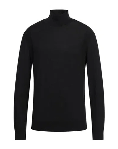 DUNHILL DUNHILL MAN TURTLENECK BLACK SIZE XS WOOL