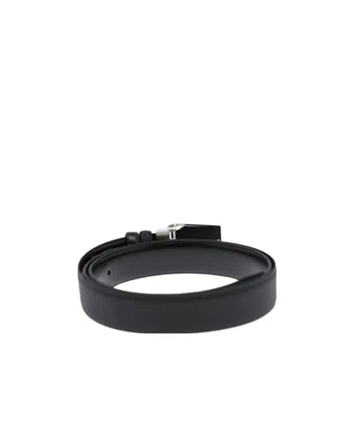 DUNHILL PLATE BUCKLE TYPE LOGO BELT