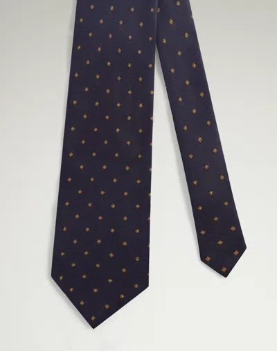 DUNHILL SILK ARCHIVE NEATS PRINTED TIE