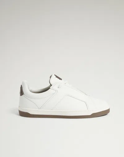 DUNHILL TAILORED LEATHER SNEAKERS