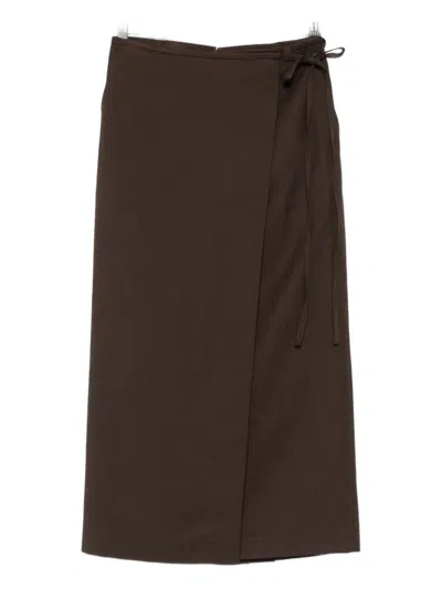 DUNST DUNST Midi Wrap Skirt