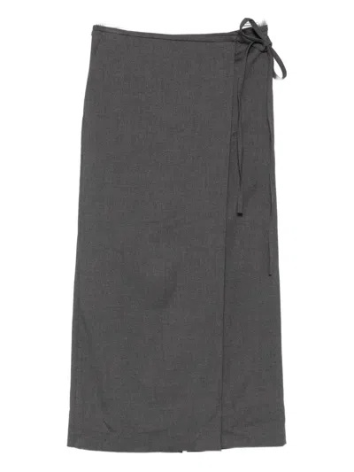 DUNST DUNST Midi Wrap Skirt