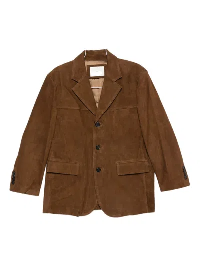 DUNST DUNST Suede Single-Breasted Jacket