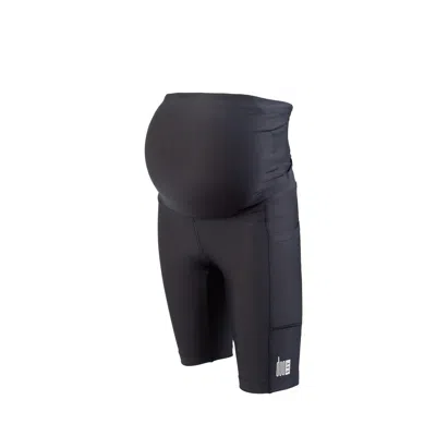 DUOFIT MATERNITY ACTIVEWEAR BLACK BOBBI MATERNITY BIKER SHORTS
