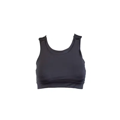 DUOFIT MATERNITY ACTIVEWEAR BLACK CARRIE NURSING SPORTS BRA