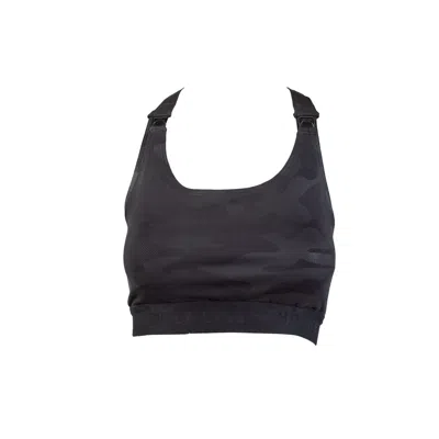 DUOFIT MATERNITY ACTIVEWEAR BLACK T- STRAP BRA