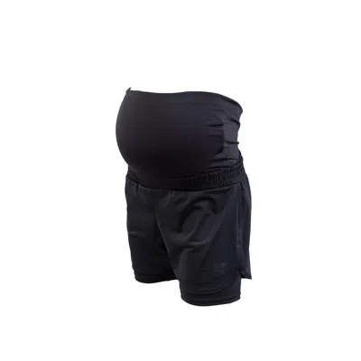 DUOFIT MATERNITY ACTIVEWEAR BLACK YAYA RUN SHORT