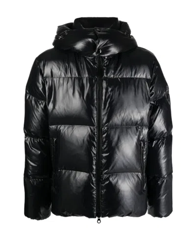 DUVETICA LOGO-PATCH PADDED JACKET