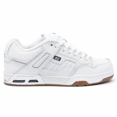 DVS DVS HERREN ENDURO-ERBE NIEDRIGES TOP SNEAKER SCHUHE WEISS GUMMI NUBUK SKATEBO