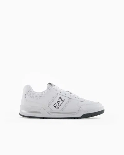 EA7 BASELINE LEATHER SNEAKERS