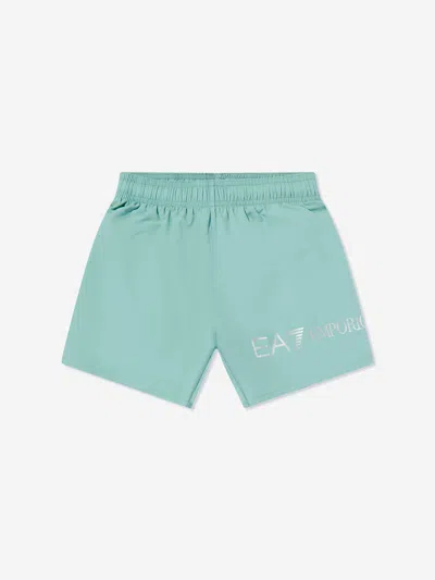 EA7 EA7 EMPORIO ARMANI BOYS LOGO SWIM SHORTS