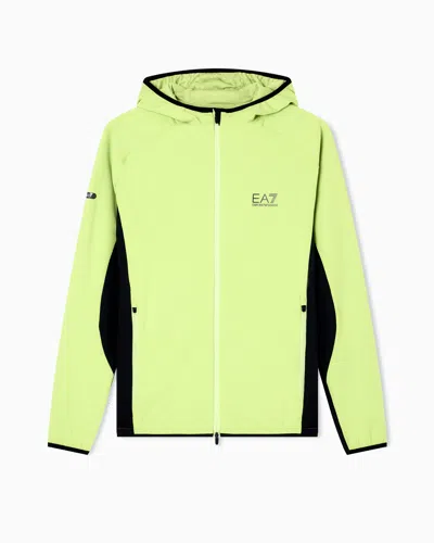 EA7 DYNAMIC ATHLETE HOODED SWEATSHIRT IN VIGOR7 TECHNICAL FABRIC