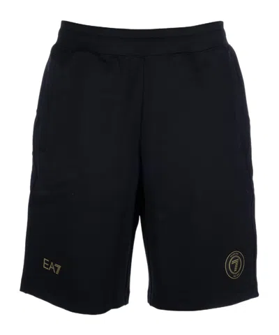 EA7 LOGO-PATCH TRACK SHORTS