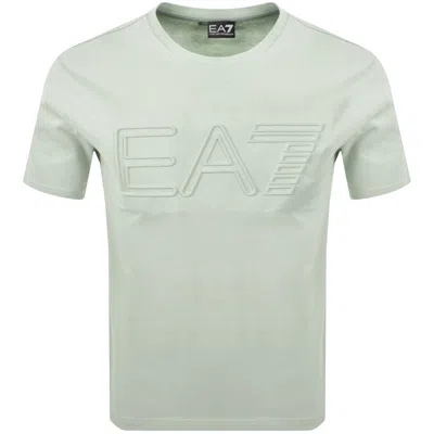 EA7 EA7 EMPORIO ARMANI EMBOSSED LOGO T SHIRT GREEN