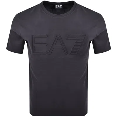 EA7 EA7 EMPORIO ARMANI EMBOSSED LOGO T SHIRT GREY