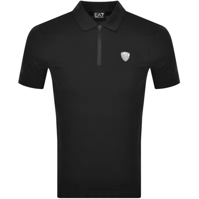 EA7 EA7 EMPORIO ARMANI TRAIN SHIELD POLO BLACK