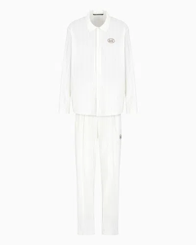 EA7 GOLF PRO VENTUS7 TECHNICAL-FABRIC SHIRT AND TROUSERS SET