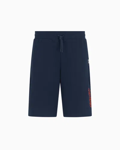EA7 GRAPHIC SERIES COTTON BERMUDA SHORTS