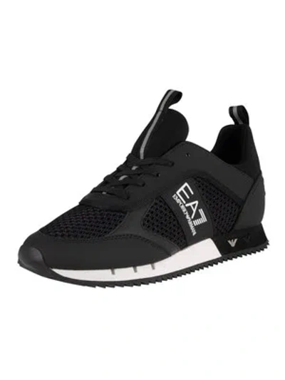 EA7 EA7 HERREN GEWEBTE TRAINER, SCHWARZ