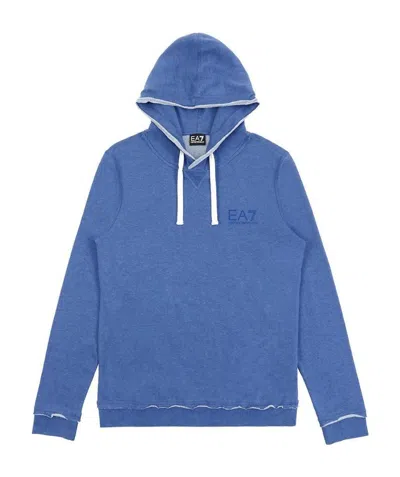 EA7 LETTER PRINTED HOODED SWEATER