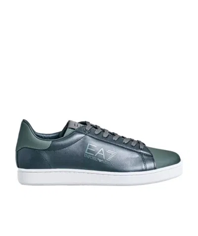 EA7 LOGO-LACING CASUAL SNEAKERS