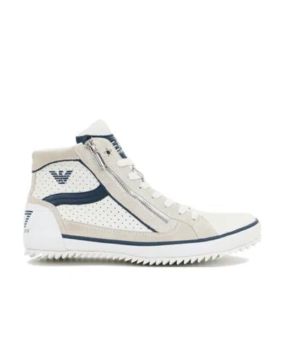 EA7 LOGO-LACING CASUAL SNEAKERS