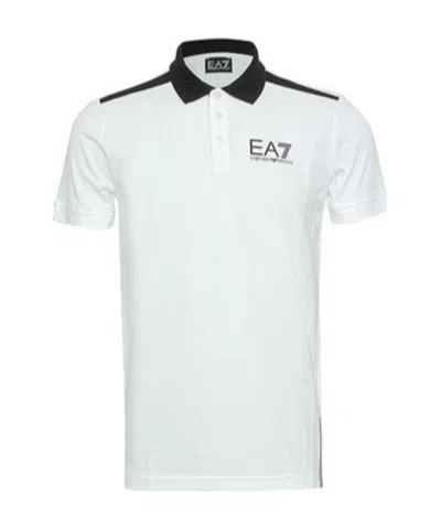 EA7 LOGO LAPEL POLO SHIRT