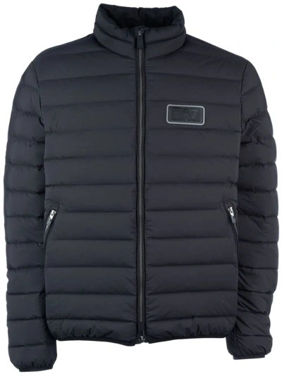 EA7 LOGO-PATCH PADDED JACKET