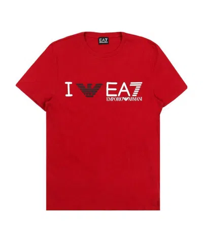 EA7 LOGO PRINTED T-SHIRT