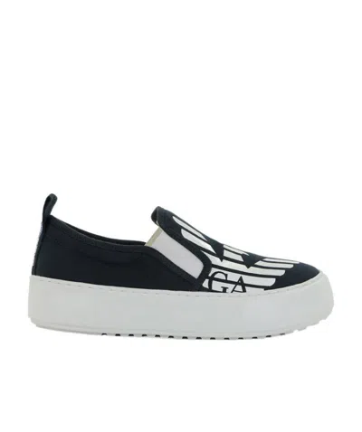 EA7 LOGO ROUND-HEADED CASUAL SPORTS SHOES