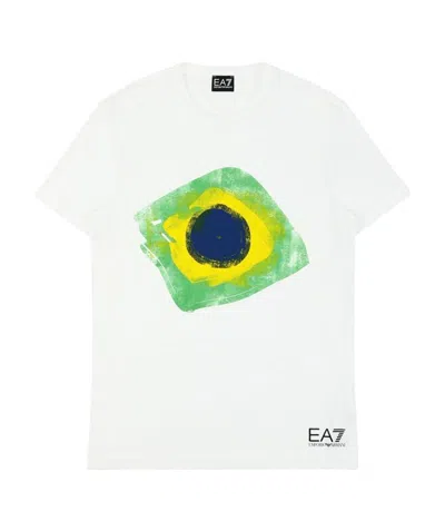 EA7 LOGO ROUND NECK T-SHIRT