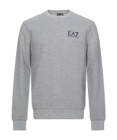EA7 LOGO ROUND-NECKED SWEATER