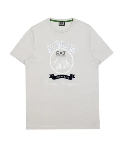 EA7 LOGO ROUND-NECKED T-SHIRT