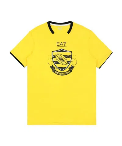 EA7 LOGO ROUND-NECKED T-SHIRT