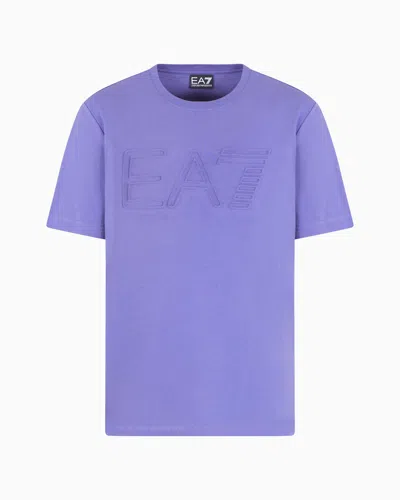EA7 LOGO SERIES SHORT-SLEEVED ORGANIC COTTON JERSEY T-SHIRT