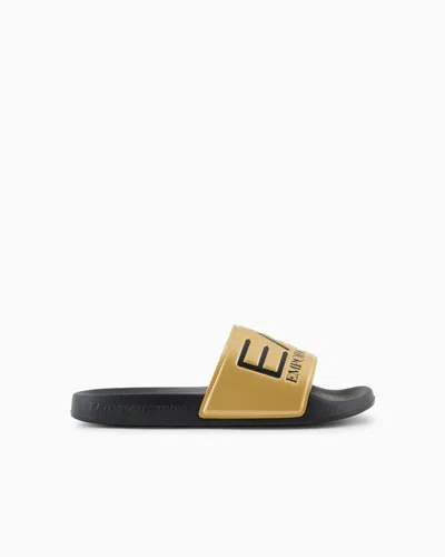 EA7 SLIDES WITH OVERSIZED LOGO