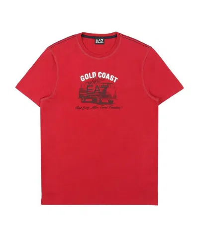 EA7 LOGO T-SHIRT WITH ROUND NECK