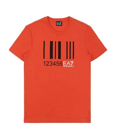 EA7 LOGO T-SHIRT WITH ROUND NECK