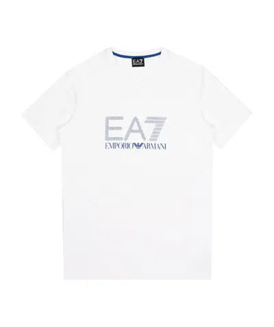 EA7 LOGO T-SHIRT WITH ROUND NECK