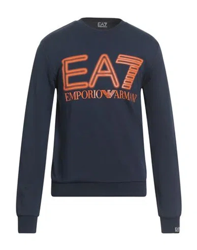 EA7 EA7 MAN SWEATSHIRT NAVY SIZE XL COTTON