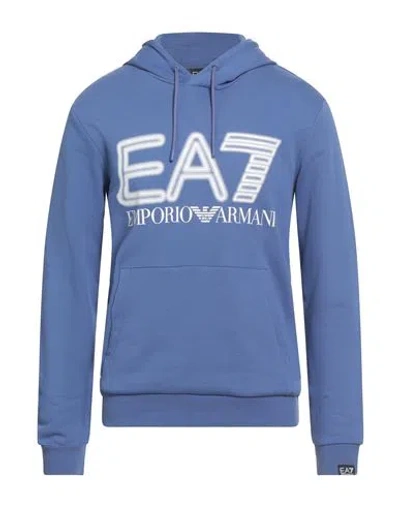 EA7 EA7 MAN SWEATSHIRT PURPLE SIZE XL COTTON, ELASTANE