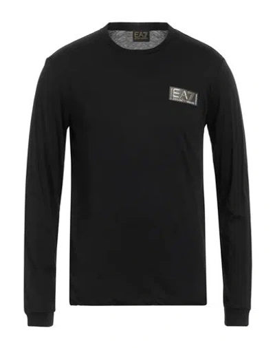 EA7 EA7 MAN T-SHIRT BLACK SIZE 3XL COTTON