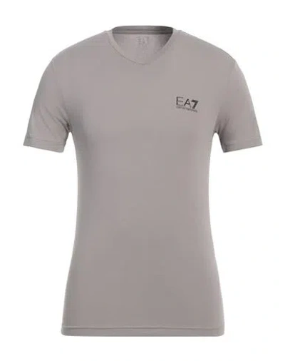 EA7 EA7 MAN T-SHIRT GREY SIZE 3XL COTTON, ELASTANE