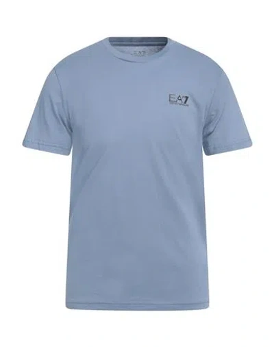 EA7 EA7 MAN T-SHIRT LIGHT BLUE SIZE XS COTTON