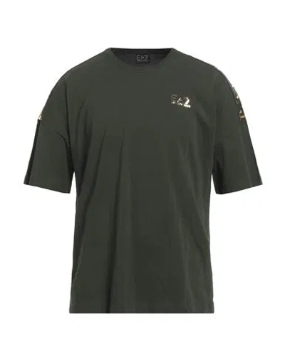EA7 EA7 MAN T-SHIRT MILITARY GREEN SIZE M COTTON