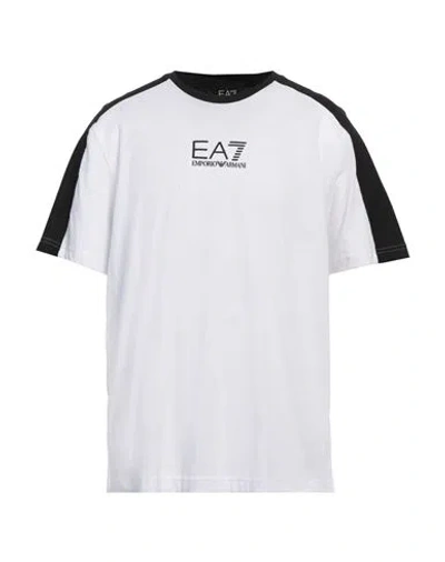 EA7 EA7 MAN T-SHIRT WHITE SIZE 3XL COTTON