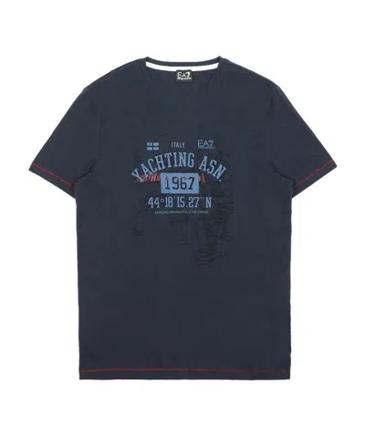 EA7 ROUND-NECKED LOGO T-SHIRT